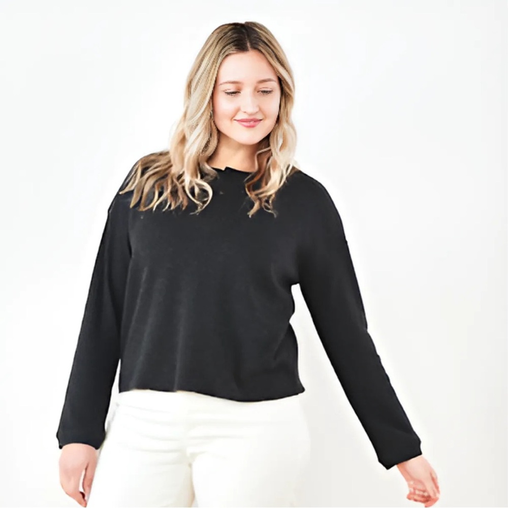 QUINCE Luxe Thermal Henley in Charcoal Grey (Discontinued)